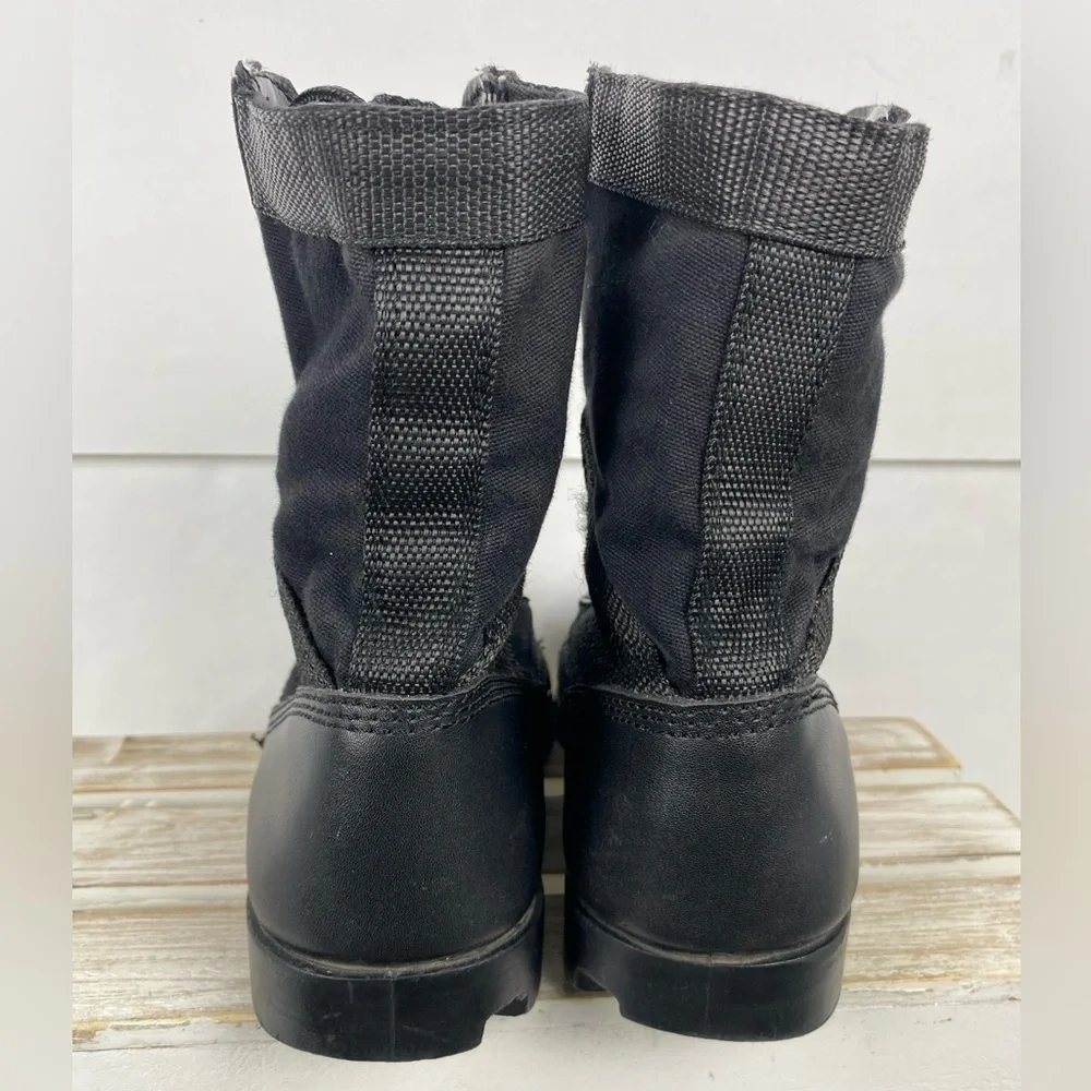 black Boots canvas and leatherTactical utility field boots. Men’s size 6W